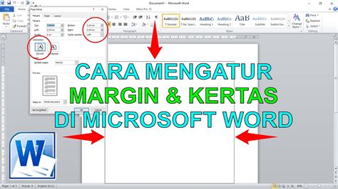 Cara Mengatur Margin Garis Batas Di Microsoft Word MICROSOFT WORD