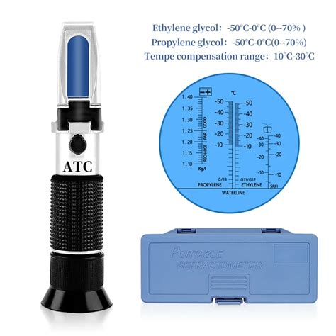 Hand Held Automotive Antifreeze Refractometer 50 0 Battery Acid Liquid