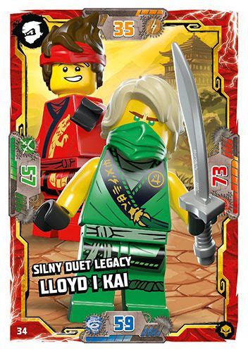 LEGO NINJAGO TCG7 Następny Poziom Nr 34 Silny duet Legacy Lloyd