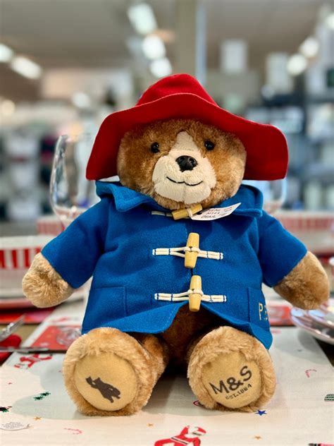 Mands Paddington Bear Plush Toy Paddington Bear Toy Christmas Etsy