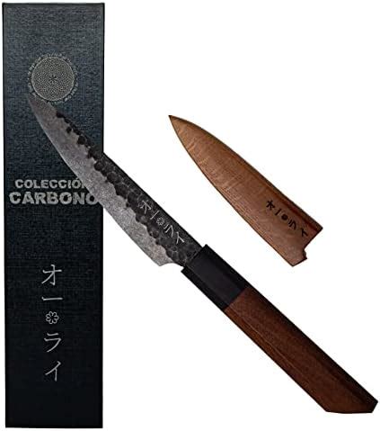 Cuchillo Nakiri Acero Al Carbono Martillado Japon S Colecci N Carbono