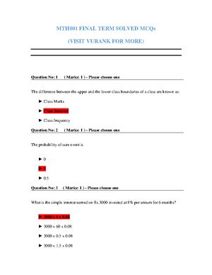 Cs Final Term Solved Mcqs By Junaid Question No Please Choose