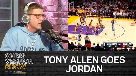 Chris Vernon Show Mic Check Tony Allen Goes Jordan In Studio Week