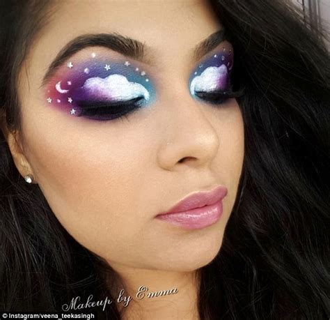 Cloud Eyeshadow Makeup Trend Sweeps Instagram Daily Mail Online