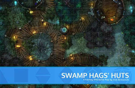 Swamp Hags Huts Dandd Map For Roll20 And Tabletop Dice Grimorium