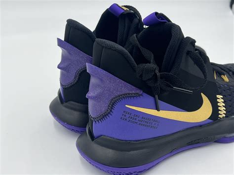 Size Nike Lebron Witness Lakers Black Purple Gold Shoes Cq