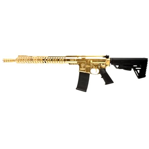 24k Gold Pf 15 16 Rifle 556 Premiere Firearms