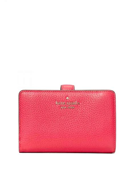 Kate Spade Leila Medium Compact Bifold Wallet Red Currant Eta Th Mar