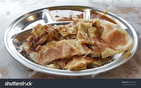 Indian Cuisine Roti Canai Favourite Breakfast Stock Photo 607295366 ...