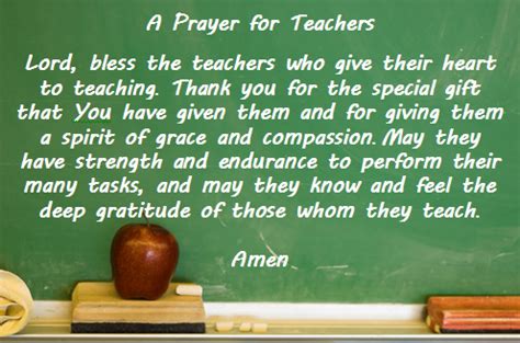 Short Prayer for Teachers - CHURCHGISTS.COM