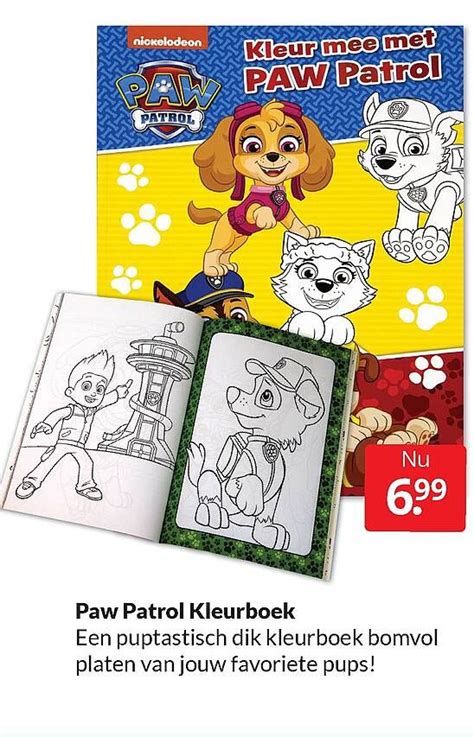 Paw Patrol Kleurboek Aanbieding Bij Boekenvoordeel