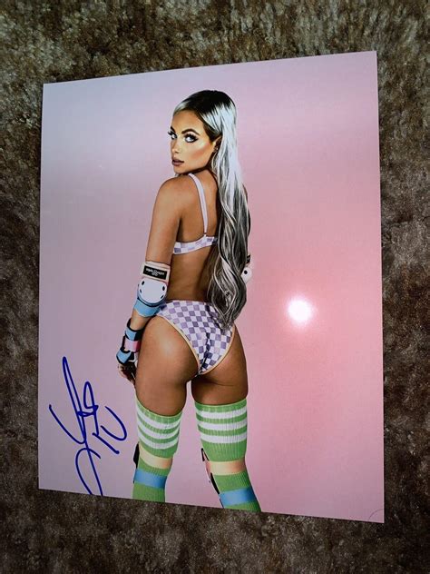 LIV MORGAN SEXY SIGNED AUTOGRAPH WWE RAW SMACKDOWN NXT 8x10 PHOTO wIth