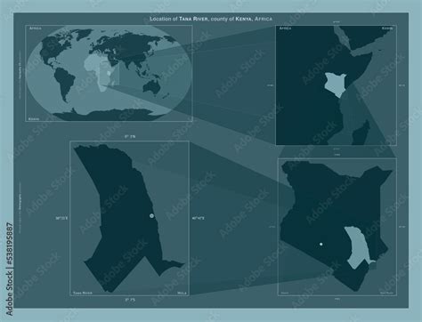 Tana River, Kenya. Described location diagram Stock Illustration ...