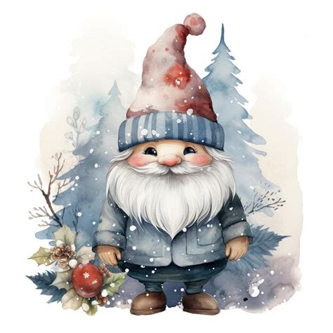 Premium Ai Image Christmas Gnome