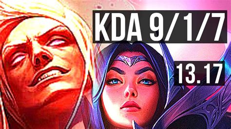 Vladimir Vs Irelia Top 9 1 7 8 Solo Kills 600 Games Kr Master