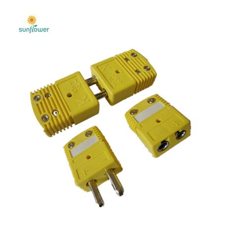 China Customized K Type Flat Pin Mini Omega Thermocouple Connectors