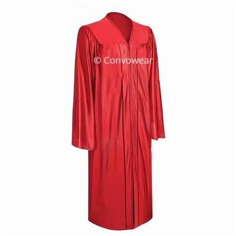 Polyester Red Satin Graduation Gown, Size: Free Size at Rs 200/piece in ...