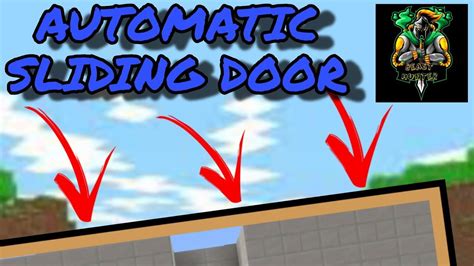 How To Make An Automatic Sliding Door Minecraft Easy Youtube