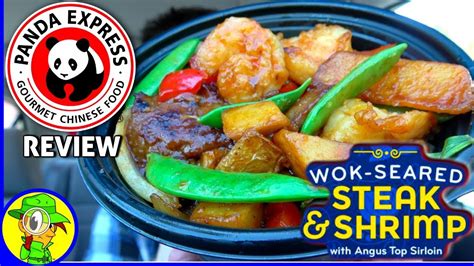 Panda Express Wok Seared Steak Shrimp Food Review Youtube