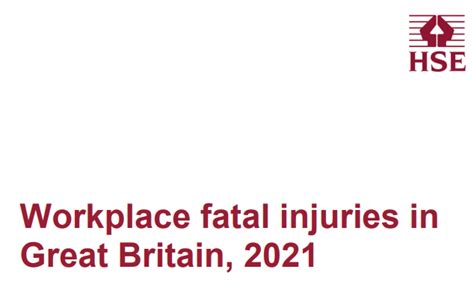 Hses 202021 Workplace Fatality Figures Released Simian