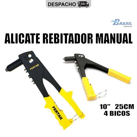 Alicate Rebitador Manual Cm Bicos Fertak Tools Arrebitador