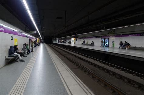 Sagrada Familia Metro Station Barcelona Catalunya Spain A Photo