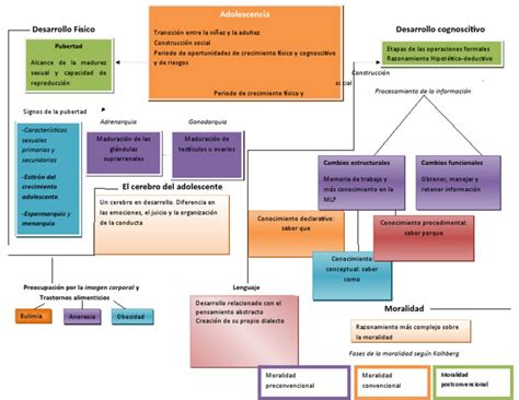 Mapa Conceptual Adolescencia Pdf Pubertad Adolescencia