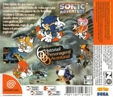 Sonic Adventure cover or packaging material - MobyGames