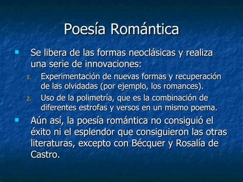 Poesía Romántica Ppt