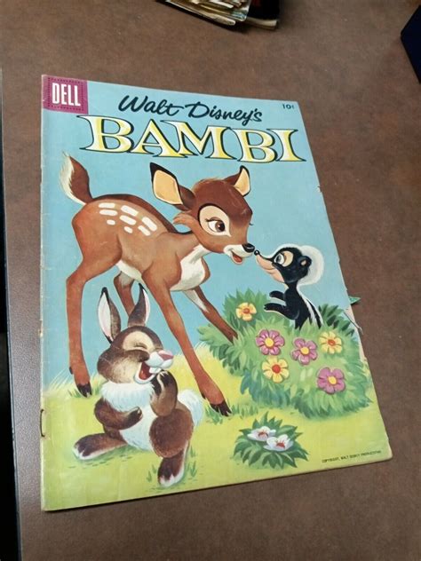 Walt Disneys Bambi Movie Classic 3 Dell April 1956 Silver Age Cartoon