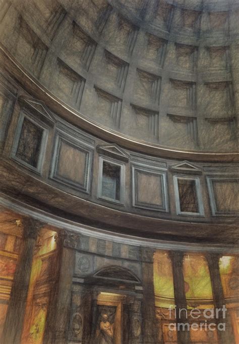 Pantheon Interior Digital Art by HD Connelly