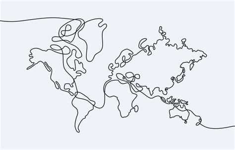 World Map Outline Vector Art, Icons, and Graphics for Free Download