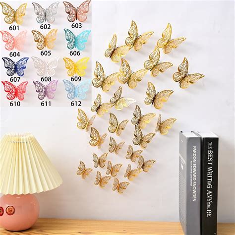 Wedding Party Decoration Butterflies Art Wall Decals D Butterfly