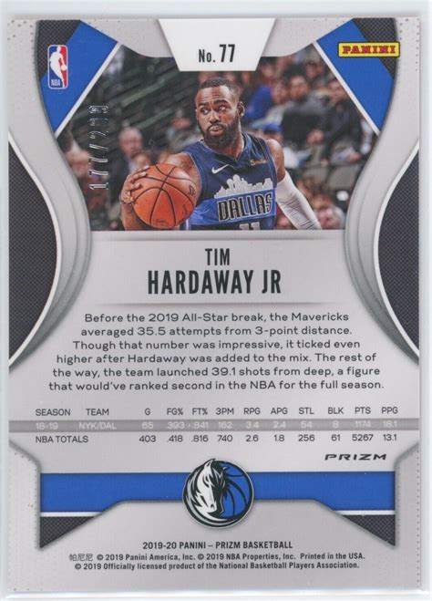 Tim Hardaway Jr Panini Prizm Red Ebay