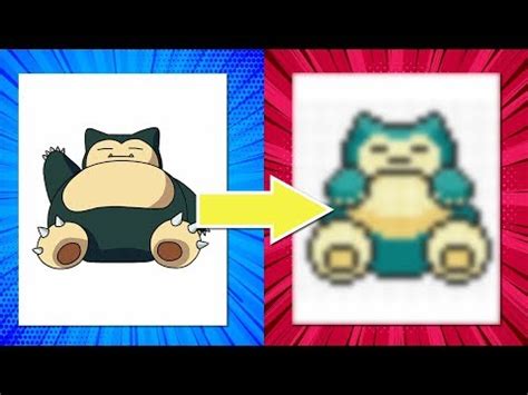 Como Dibujar A Snorlax Pokemon Go Pixel Art 8 Bits YouTube