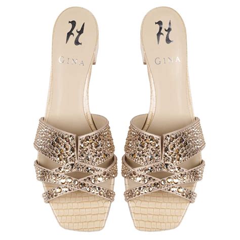 OLYMPIA In Nude Baby Croc GINA