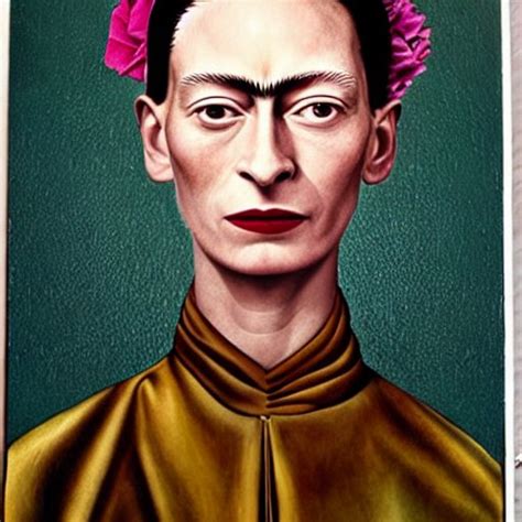 Stabilityai Stable Diffusion Tilda Swinton As A Frida Kahlo Painting