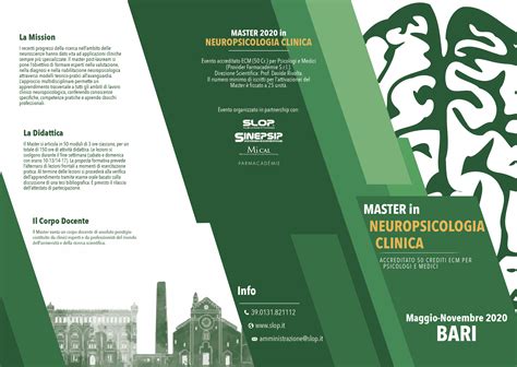 Master 2020 In Neuropsicologia Clinica Bari Ottobre 2020 Slop