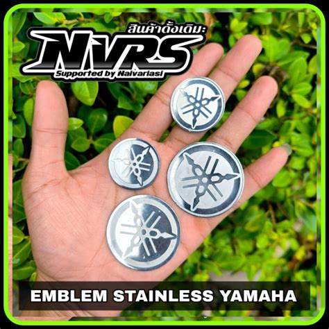 Jual Emblem Stainless Logo Yamaha Garputala Shopee Indonesia