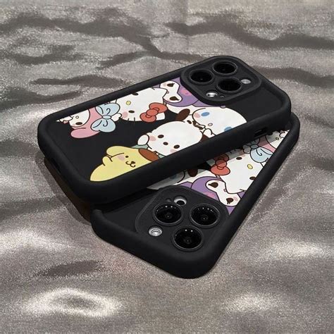 Sanrio Kuromi Cinnamoroll Silicone Case For Xiaomi Redmi Note 13 12 Turbo 11 Pro Plus 11s 10s 10