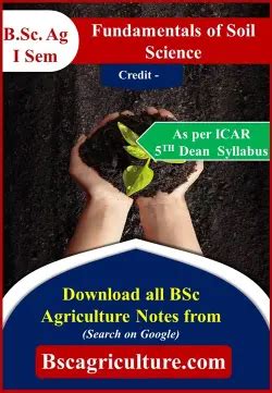 PDF Fundamentals Of Soil Science 1st Semester Notes Bsc Agriculture