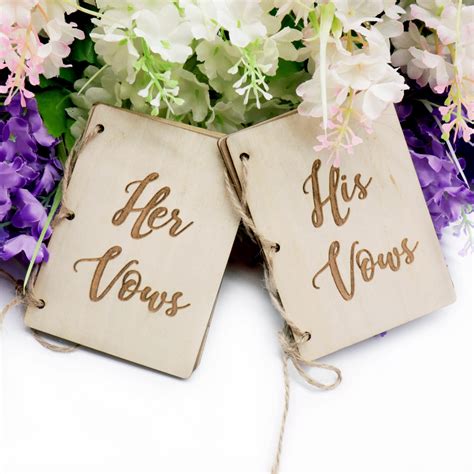 Pcs Set Vintage Creative His Vows And Her Vows Book Manual Booklets