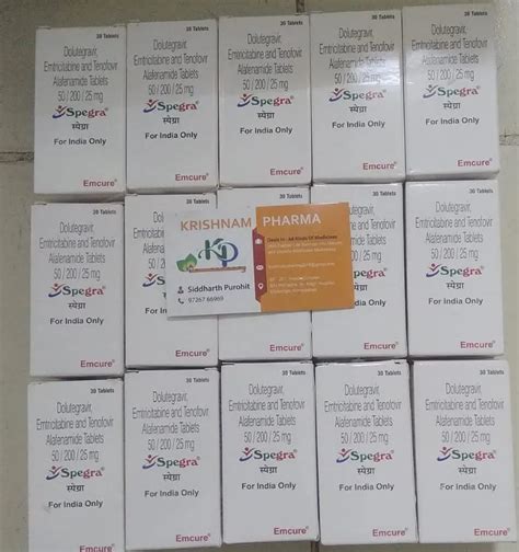 SPEGRA 30 TABLETS EMCURE Treatment Hiv At Rs 2500 Bottle In