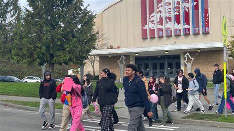 Students Walk Out Of Chief Sealth High To Protest Texts With Sexual