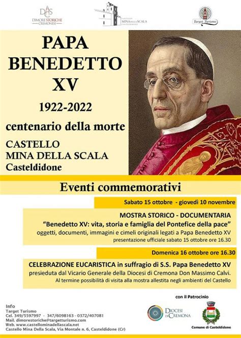 Casteldidone Celebra Il Centenario Di Papa Benedetto Xv