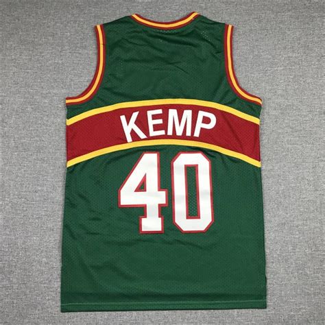 Camiseta Shawn Kemp 40 Seattle Super Sonics Verderojo ⋆ Micamisetanba