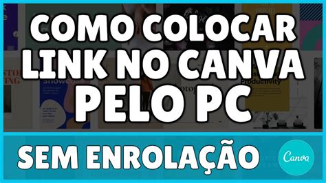 Como Colocar Link No Canva Pelo Pc Youtube