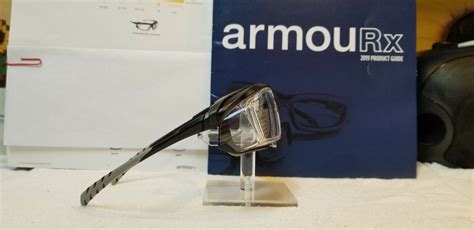 Armourx 6008fs Black Safety Glasses Frame With Demo Lenses New Ready For Rx Ebay