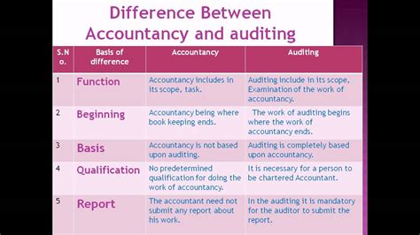 Difference Between Accountancy And Auditing Lecture 11 Youtube