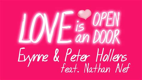 Love Is An Open Door Evynne And Peter Hollens Youtube